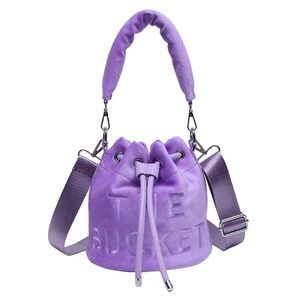 7973 Mini Crossbody Bucket Bags Trendy Velvet Bucket Purse Hobo Drawstring